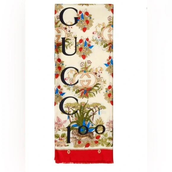 GUCCI 100 Year Limited Edition Silk Scarf Full inclusion Collector’s Piece - Picture 14 of 14